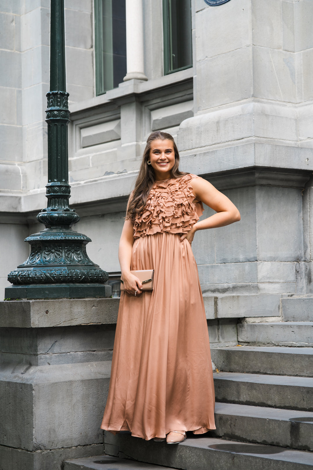 Byzantine Silk Backless Gown