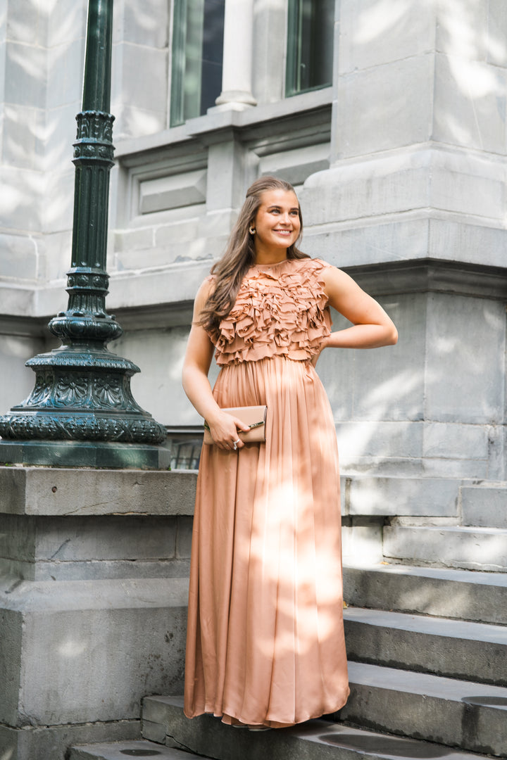 Byzantine Silk Backless Gown