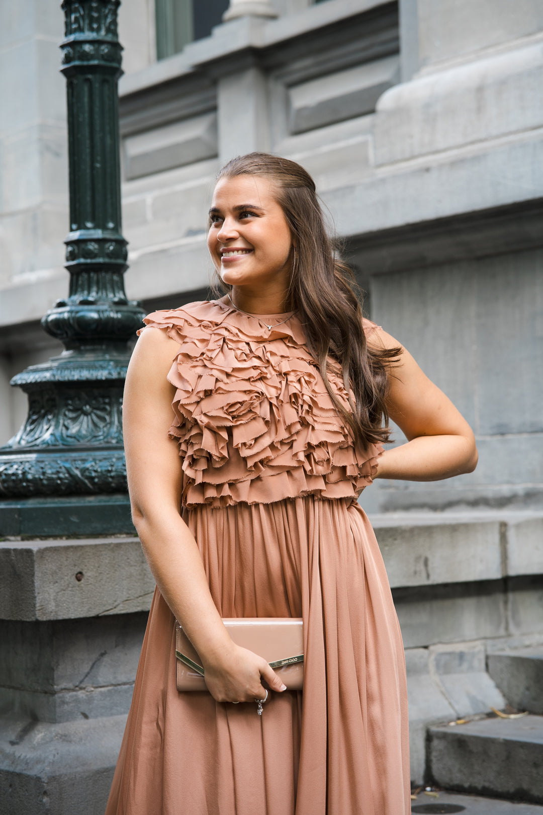 Byzantine Silk Backless Gown