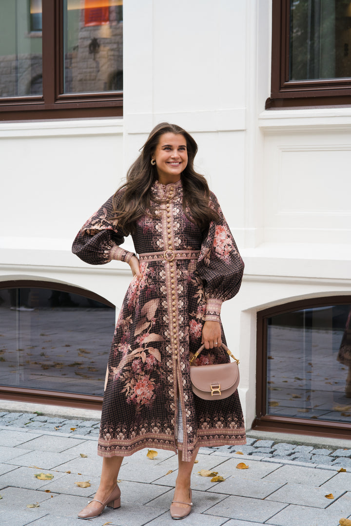 Illuminate Buttoned Midi Dress