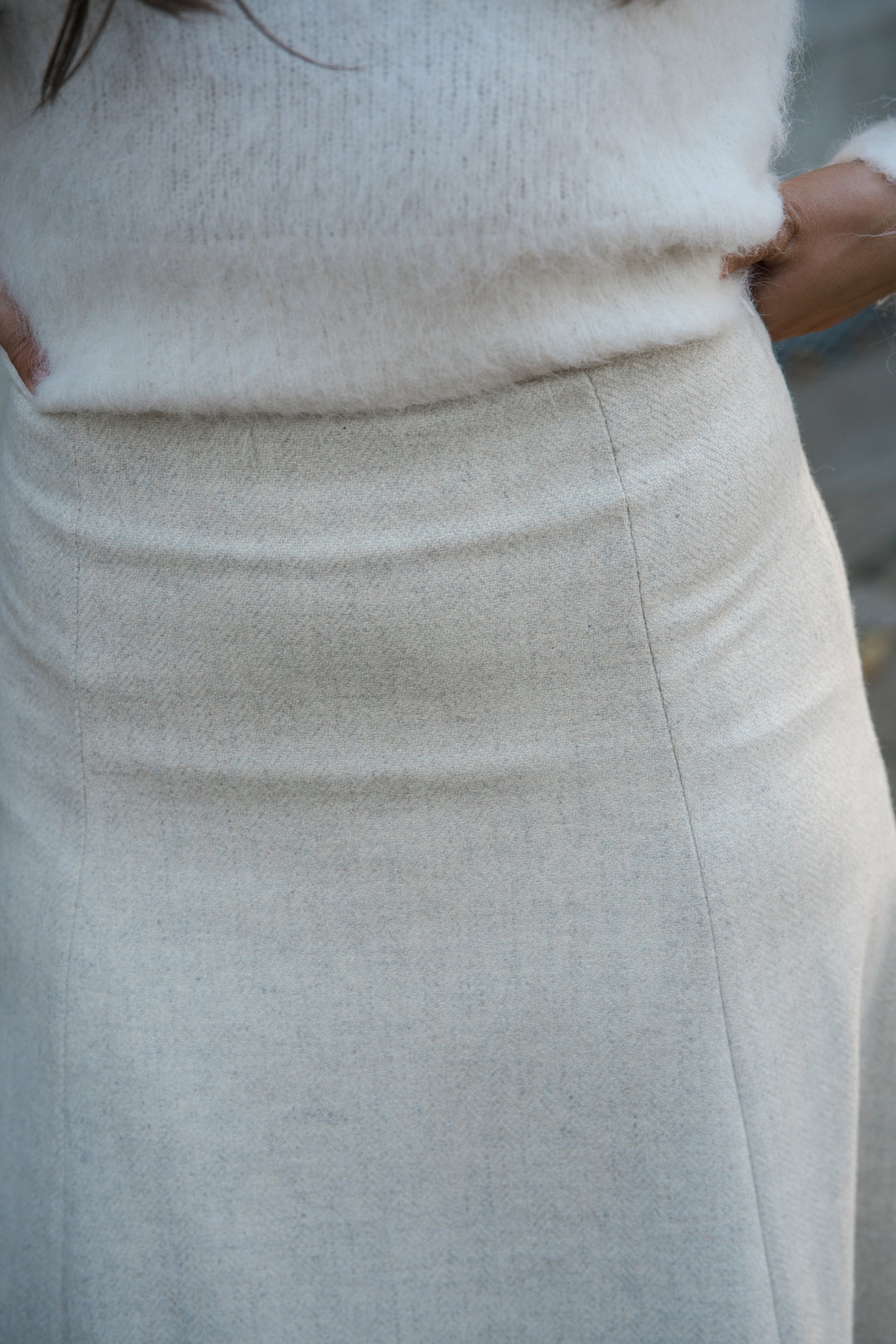 Tailored Midi Skirt