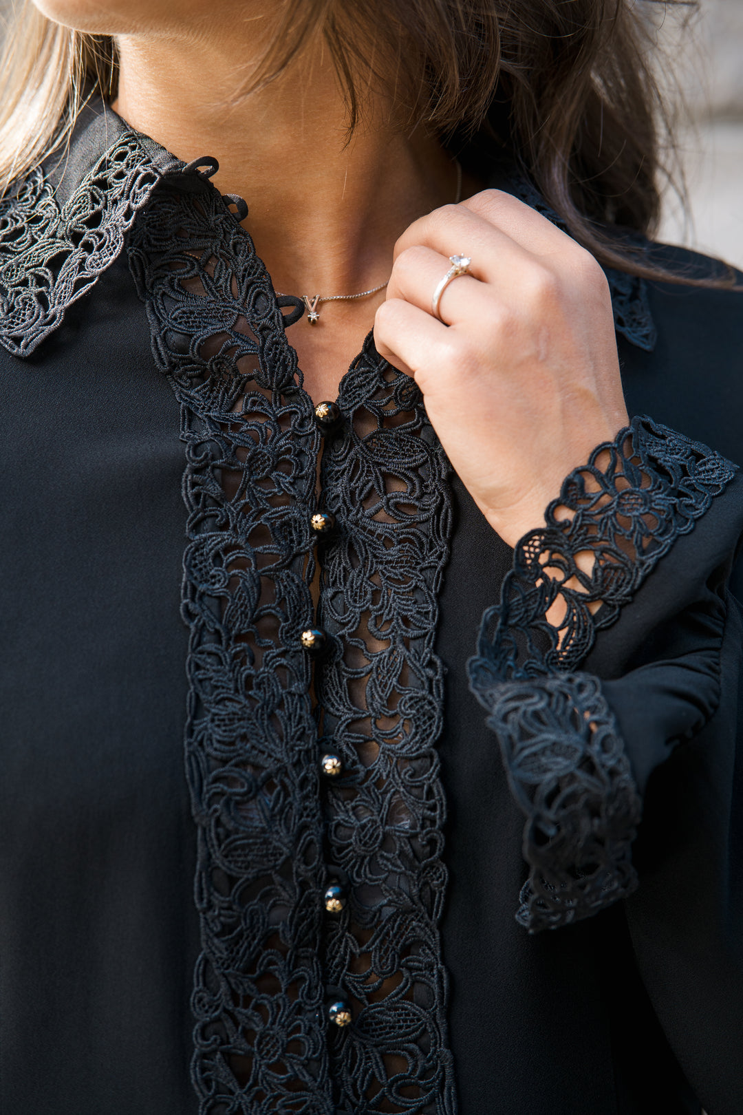 Lace Trim Shirt