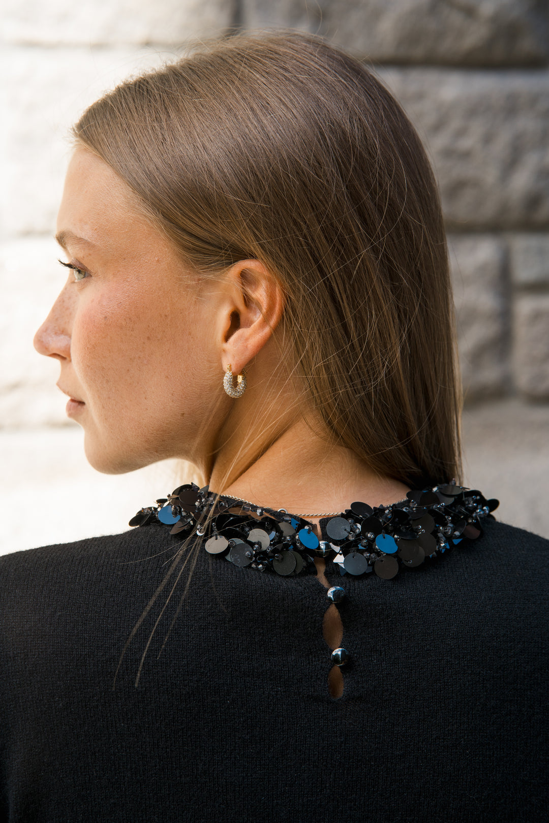 ULLA JOHNSON Kalani Embroidered Cashmere Long Sleeve Pullover