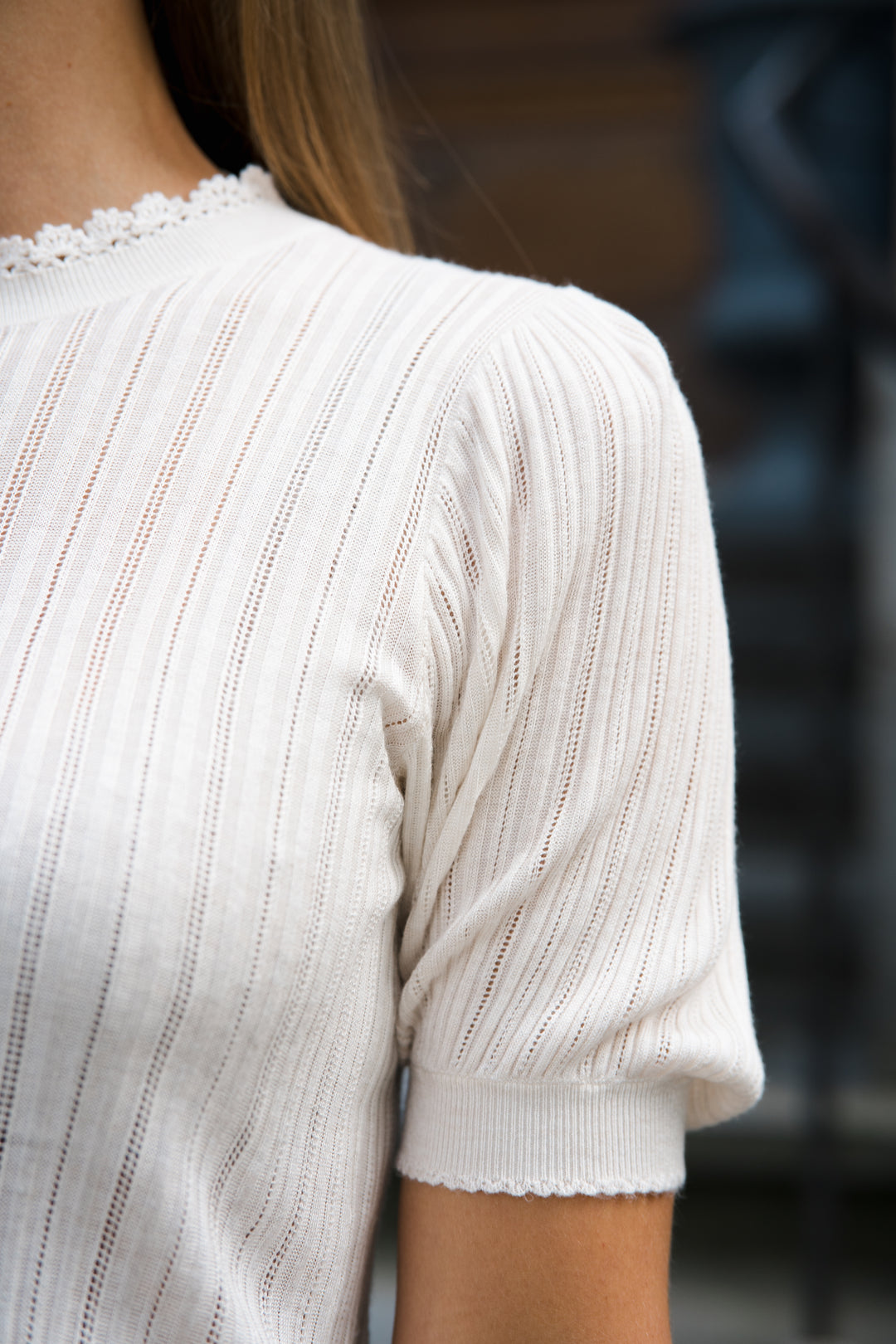 ULLA JOHNSON Gemma Short Sleeve Knit Top