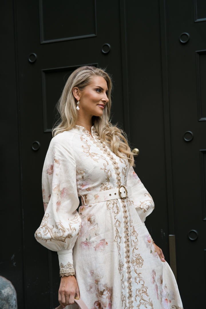 Hypnotic Buttoned Midi Dress