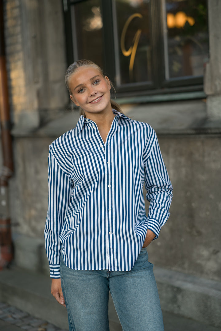 OVERSIZE FIT STRIPED COTTON SHIRT