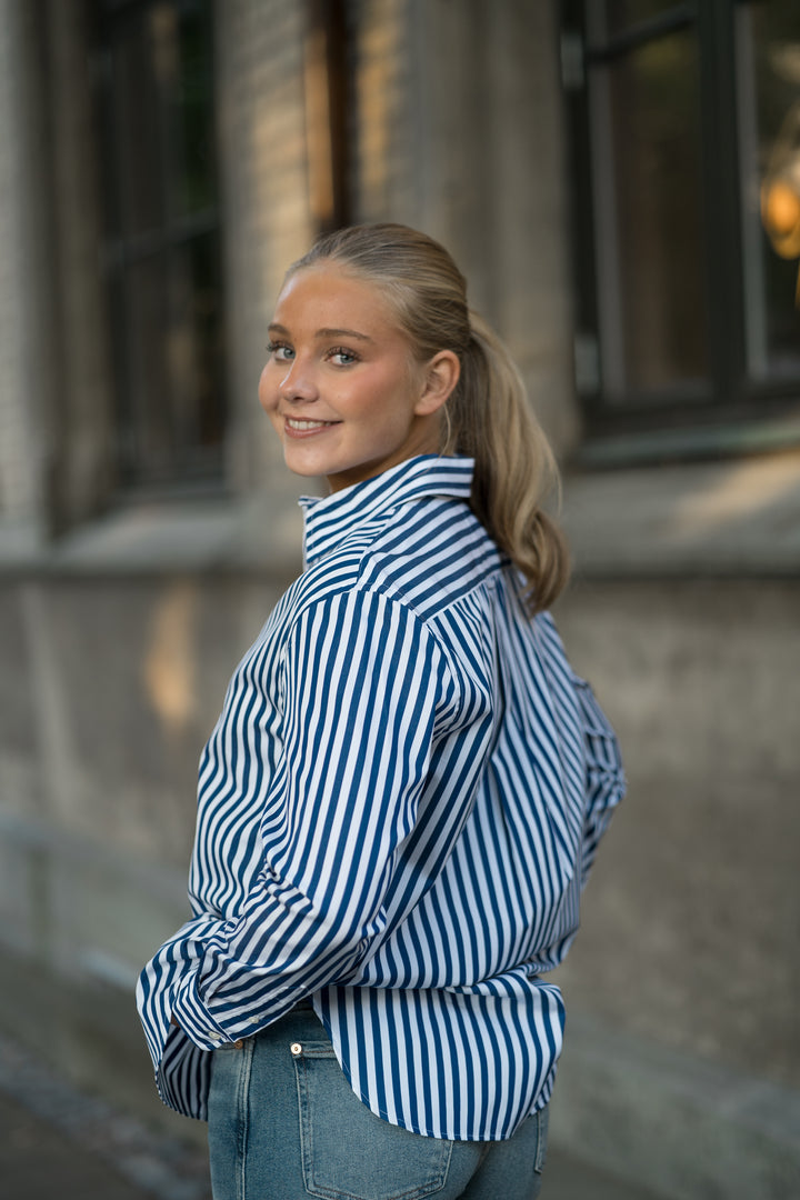 OVERSIZE FIT STRIPED COTTON SHIRT