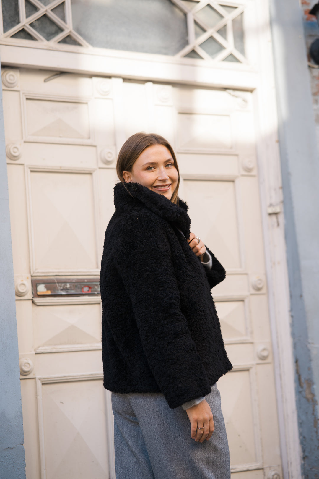 Woman's Knitted Half Coat