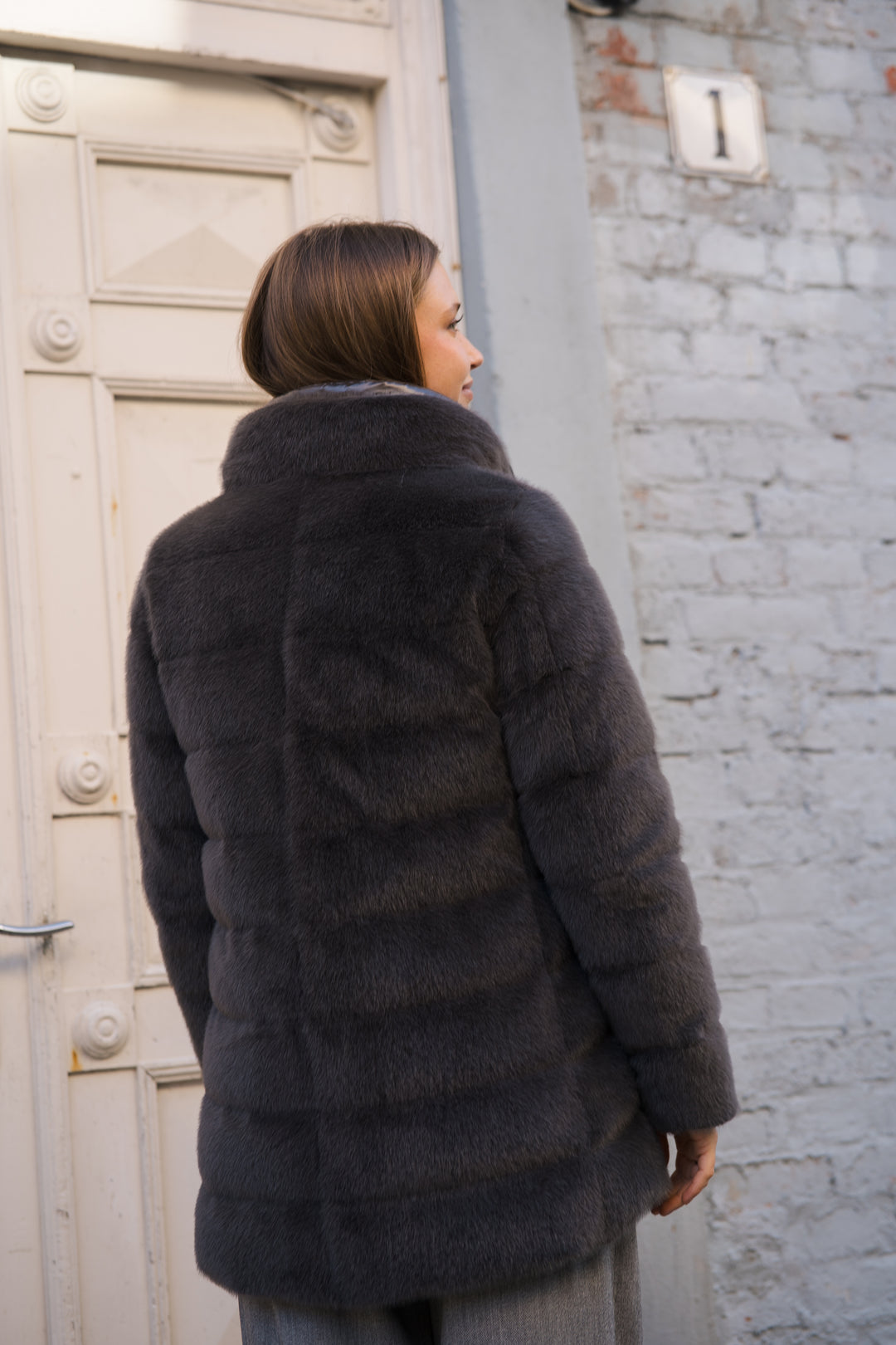 Woman's Knitted Half Coat