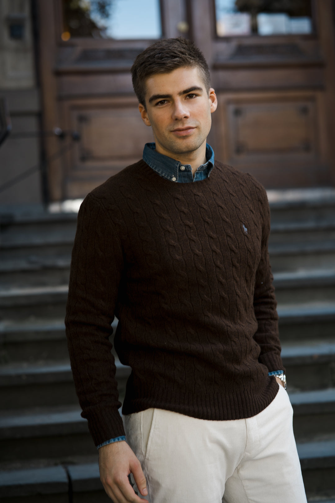 Cable-Knit Wool-Cashmere Jumper