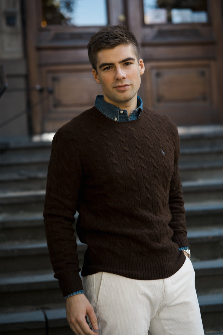 Cable-Knit Wool-Cashmere Jumper