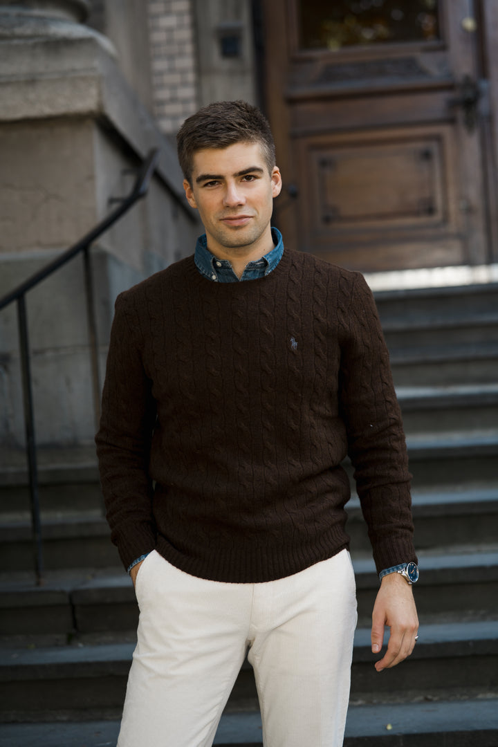 Cable-Knit Wool-Cashmere Jumper