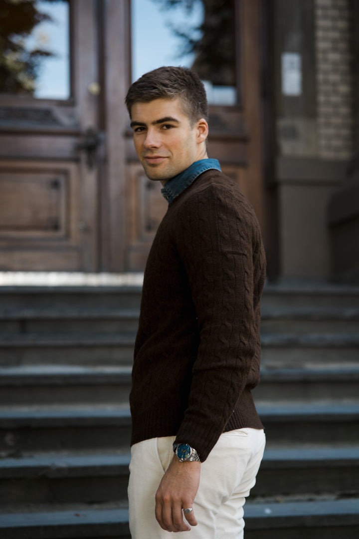 Cable-Knit Wool-Cashmere Jumper