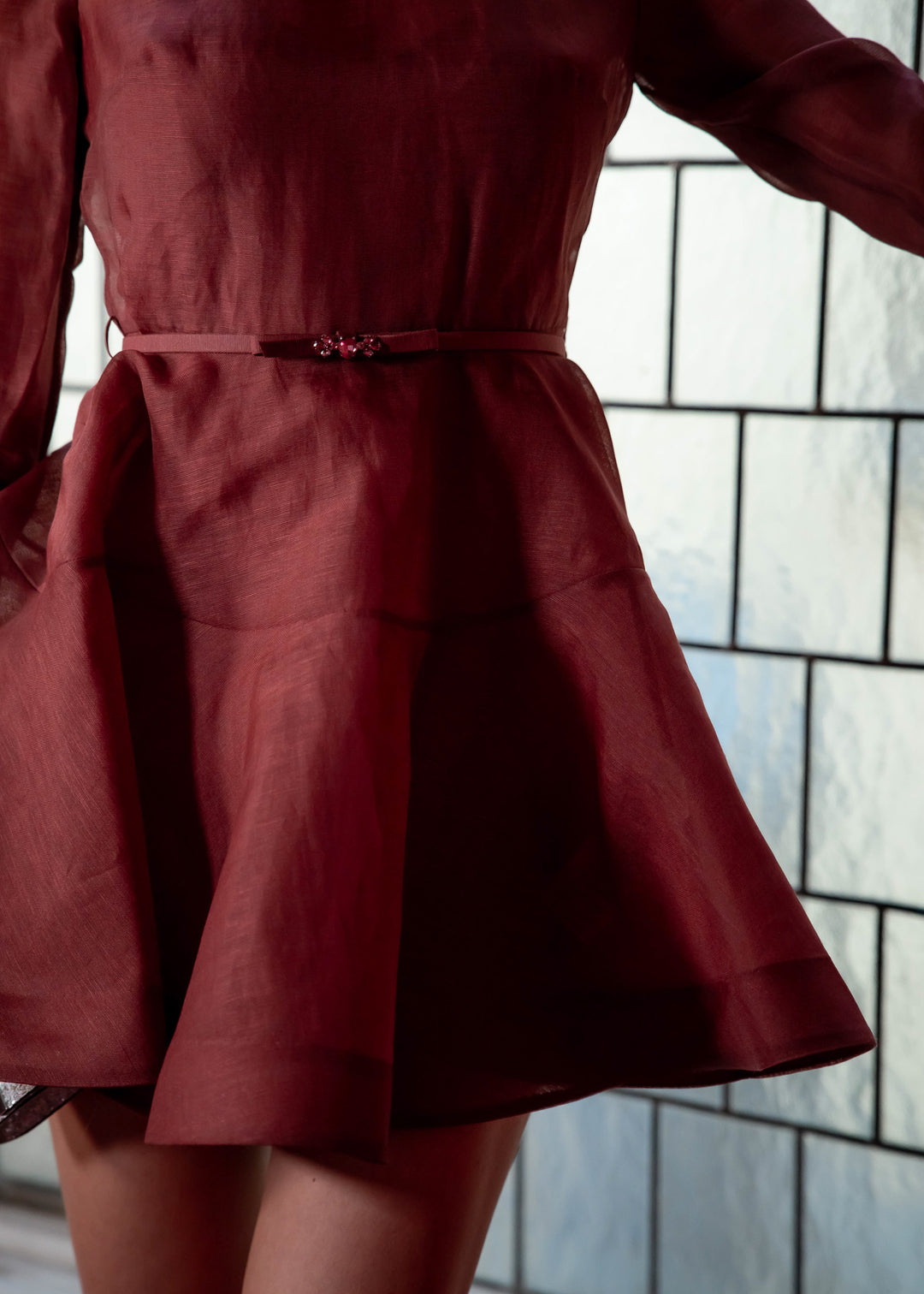 Alchemy Peplum Mini Dress