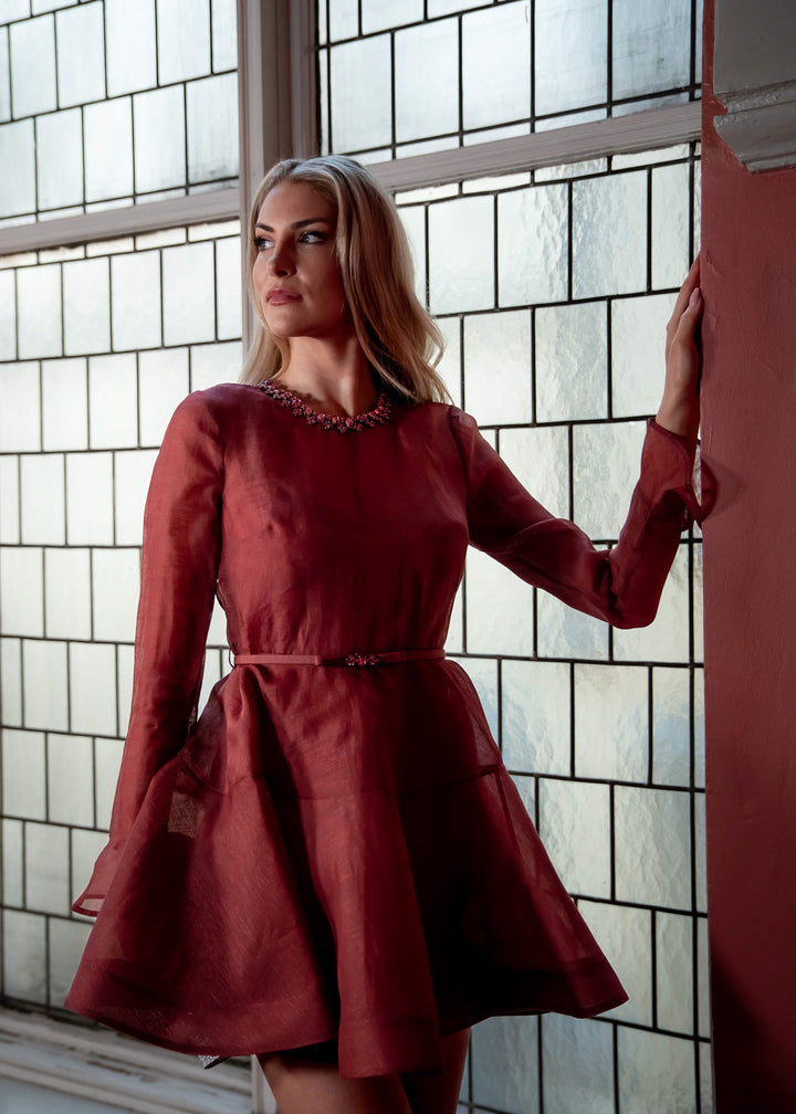 Alchemy Peplum Mini Dress