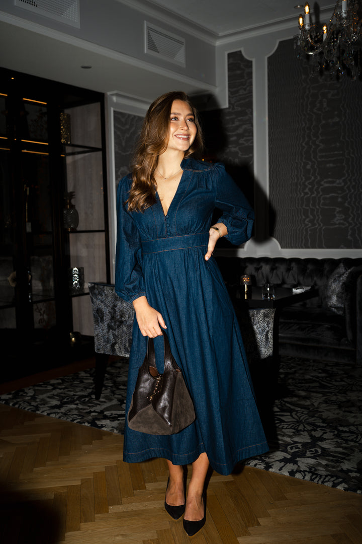 Awaken Denim Midi Dress