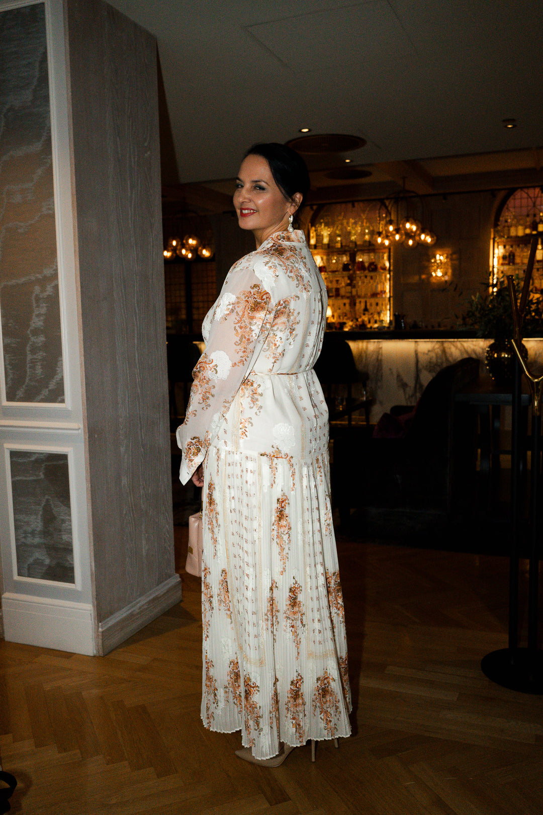 Emilie Drop Waist Long Sleeve Shirt Dress