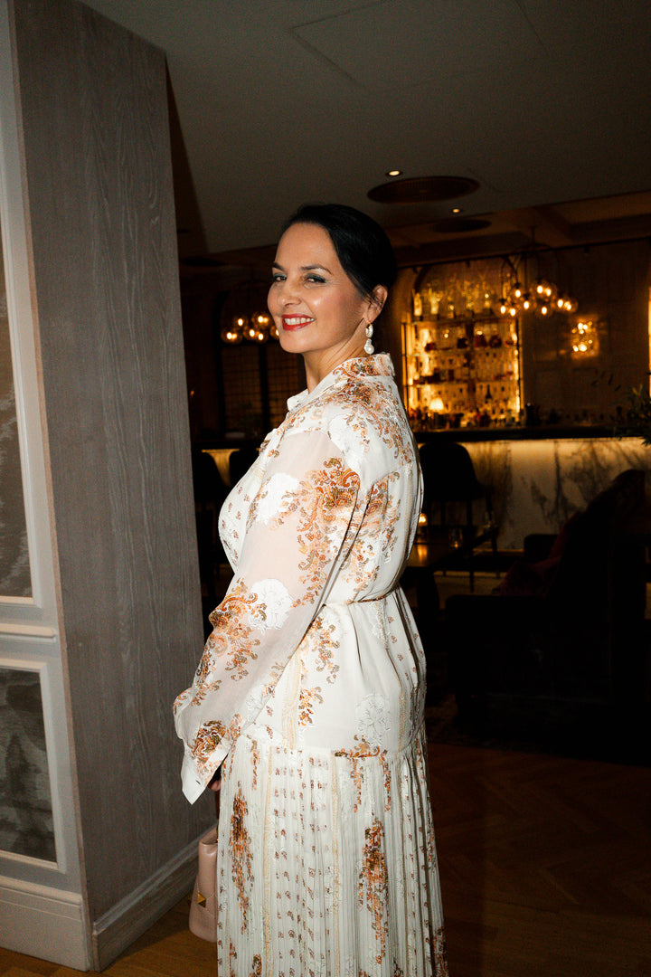 Emilie Drop Waist Long Sleeve Shirt Dress