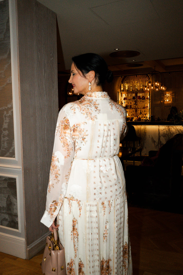 Emilie Drop Waist Long Sleeve Shirt Dress