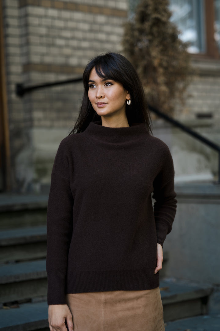 BOILED FUNNEL NK PULLOVER