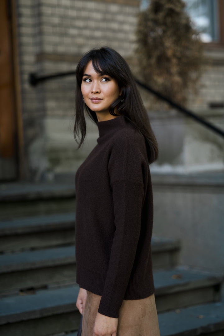 BOILED FUNNEL NK PULLOVER