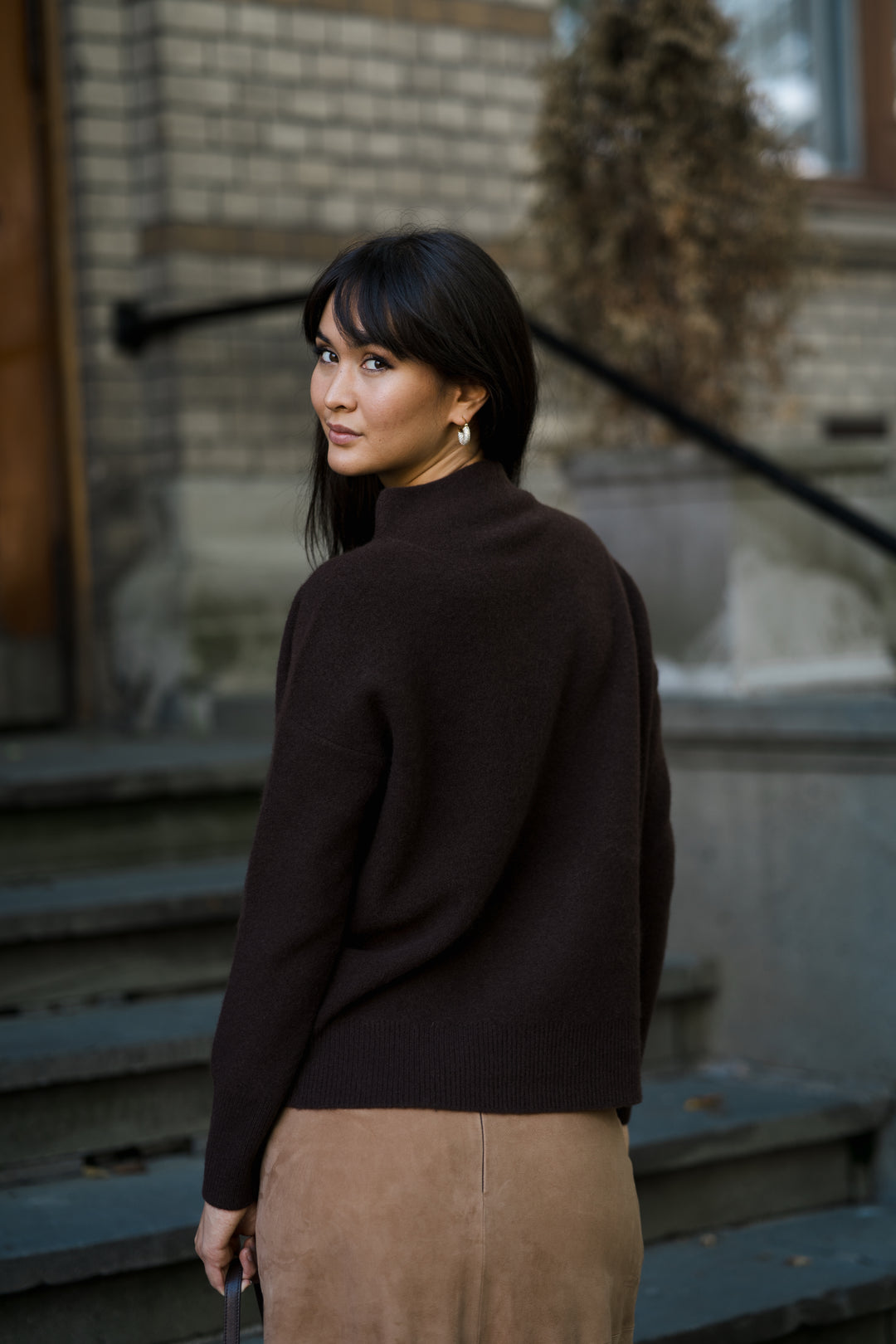 BOILED FUNNEL NK PULLOVER