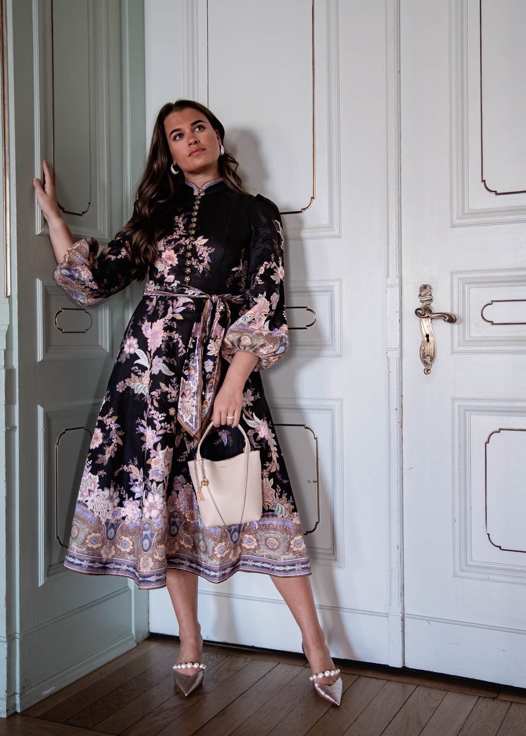Luna Button Midi Dress