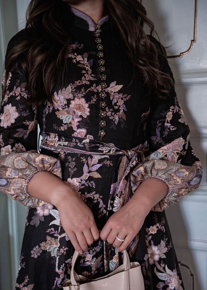 Luna Button Midi Dress