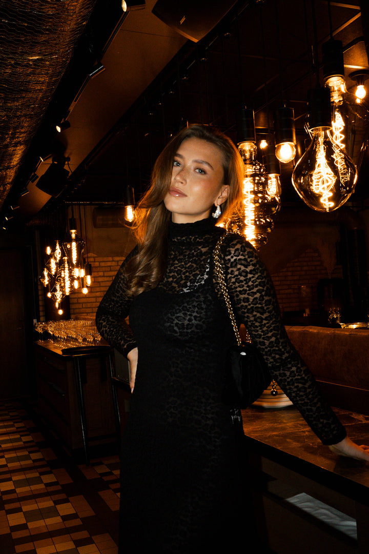 Talla Long Sleeve Turtleneck Dress