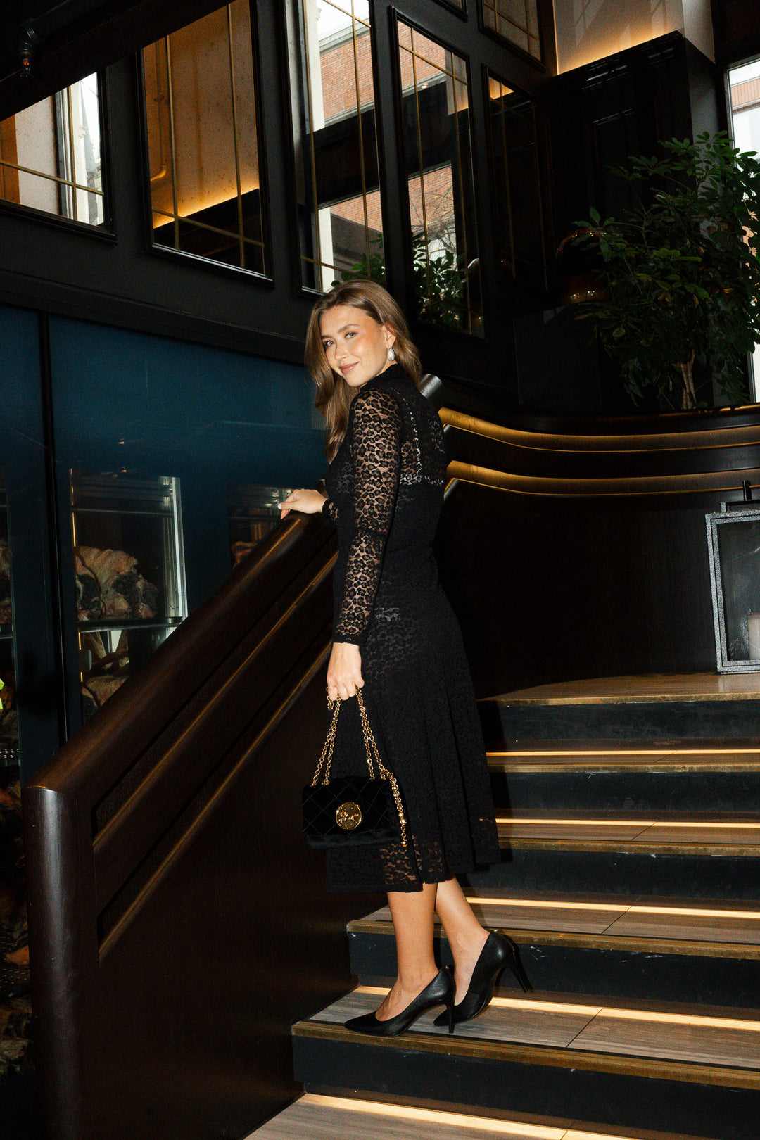 Talla Long Sleeve Turtleneck Dress