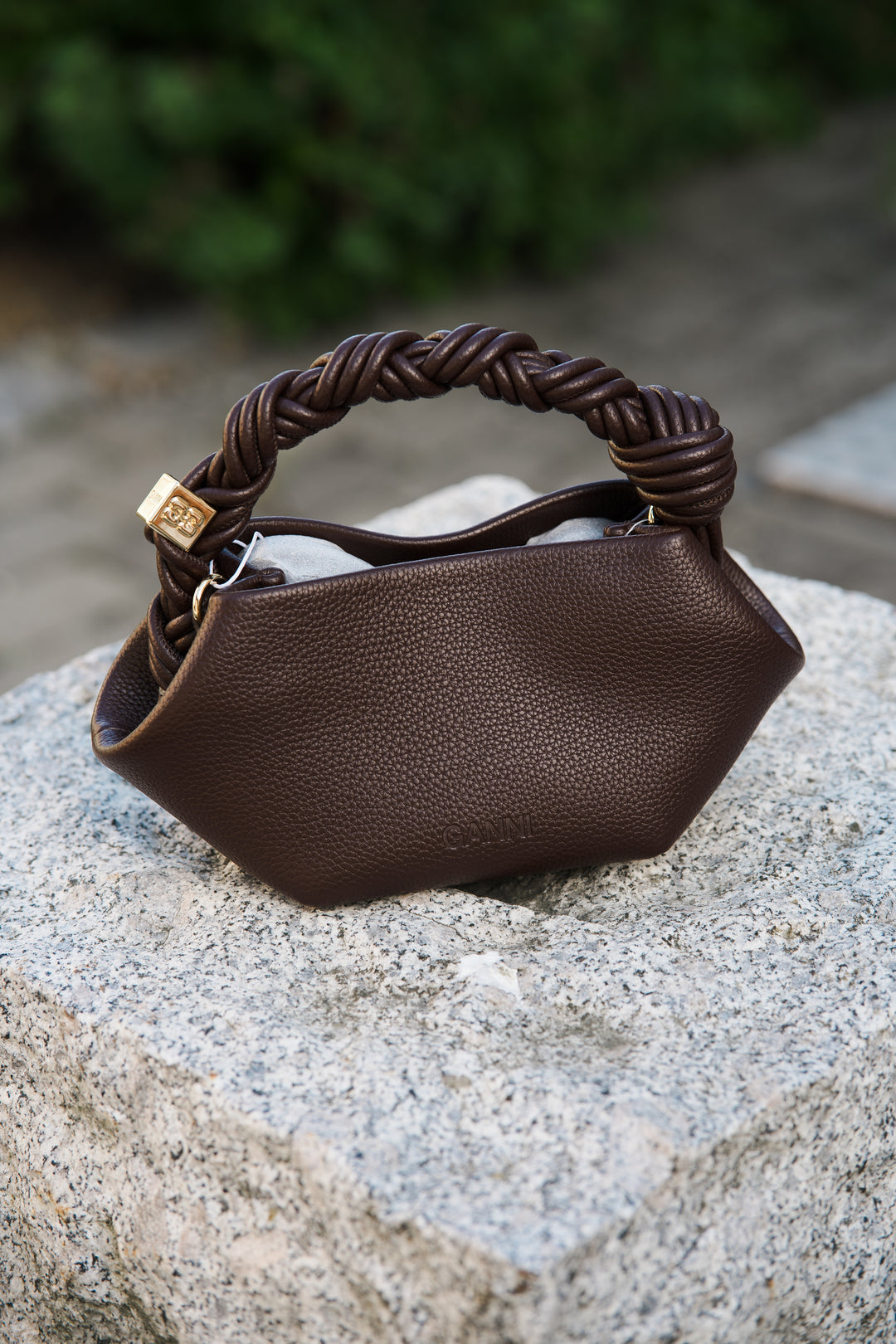 GANNI Bou Bag Mini Grained