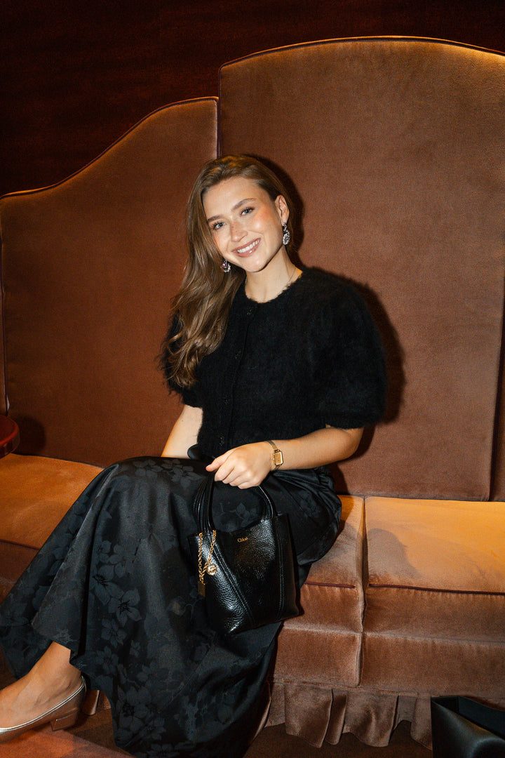 Hairy Knit Puffed Jacket