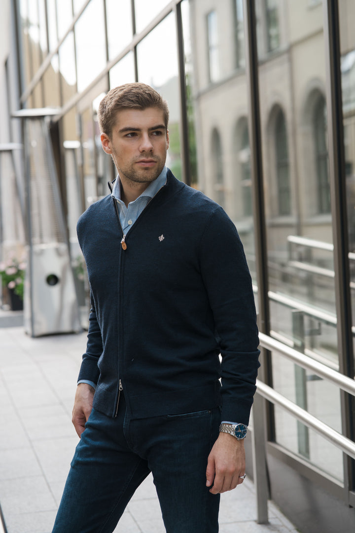 Merino Zip Cardigan