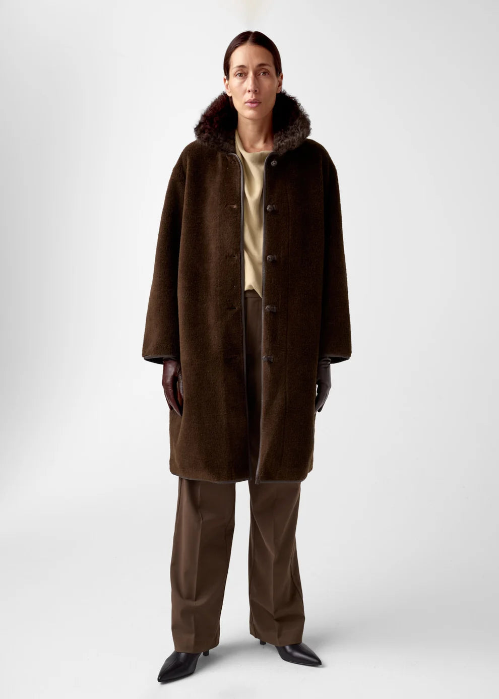 Elda lamb fur coat