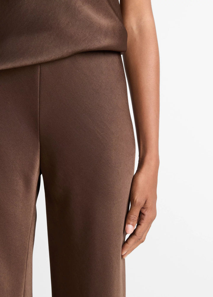 HIGH WAIST FLUID SATIN BIAS PANT