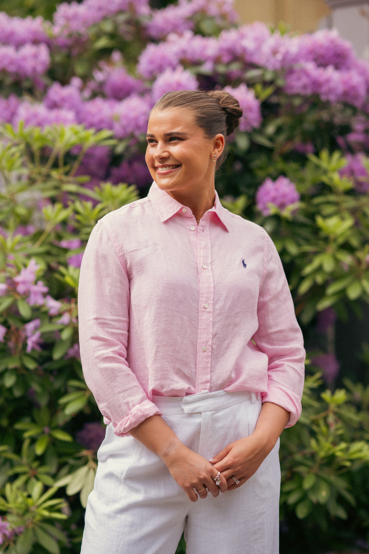 Classic-Long Sleeve-Button Front Shirt