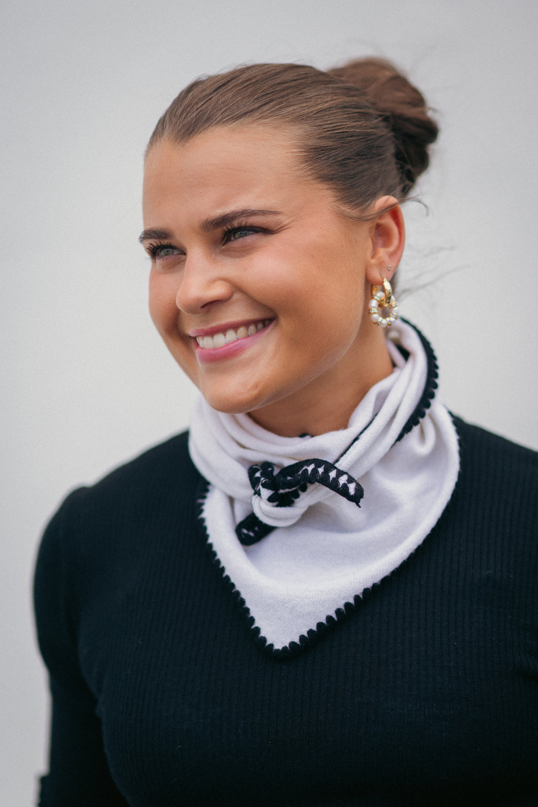 Mina Stitched Merino Scarf