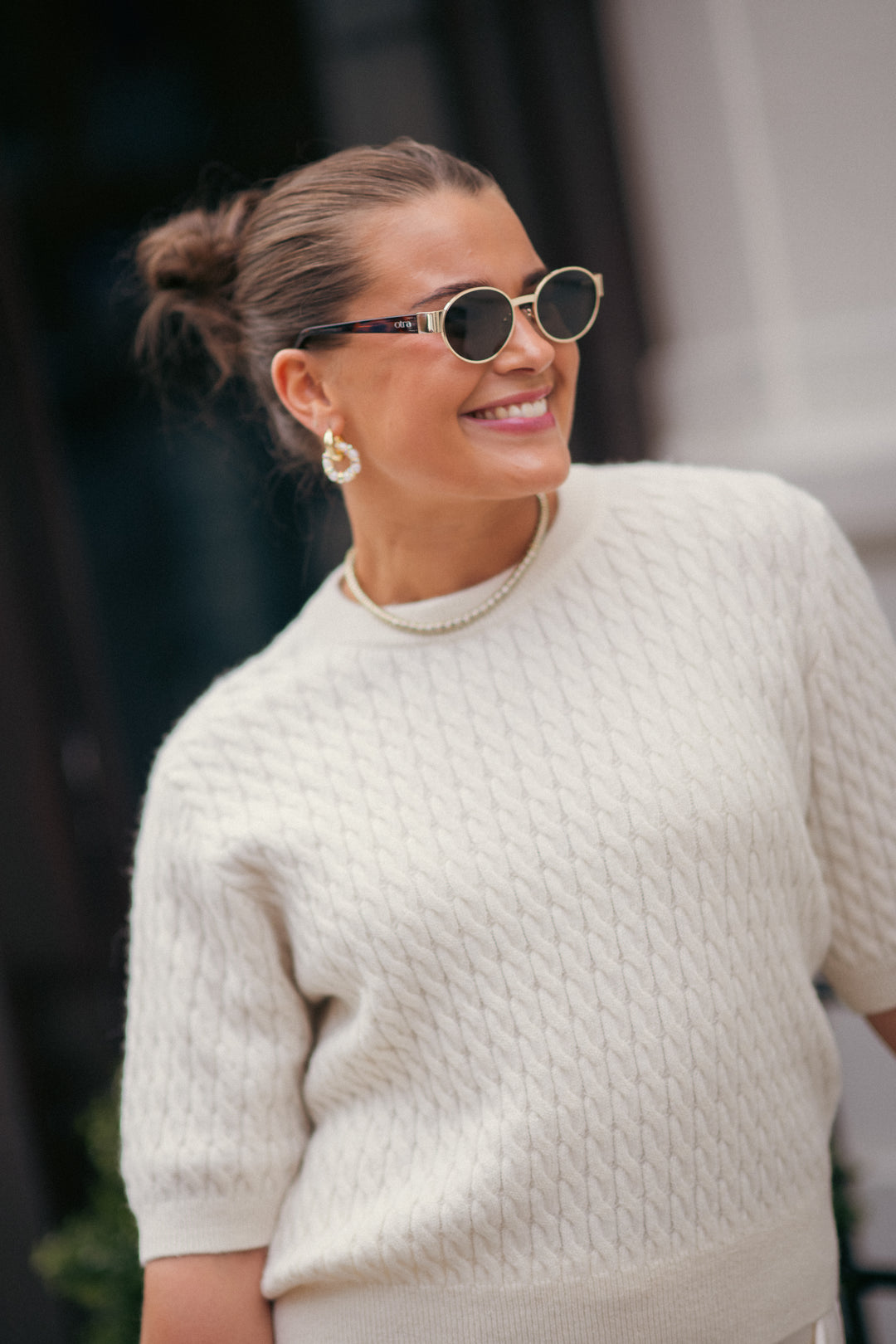 Lucie cable alpaca cash knit
