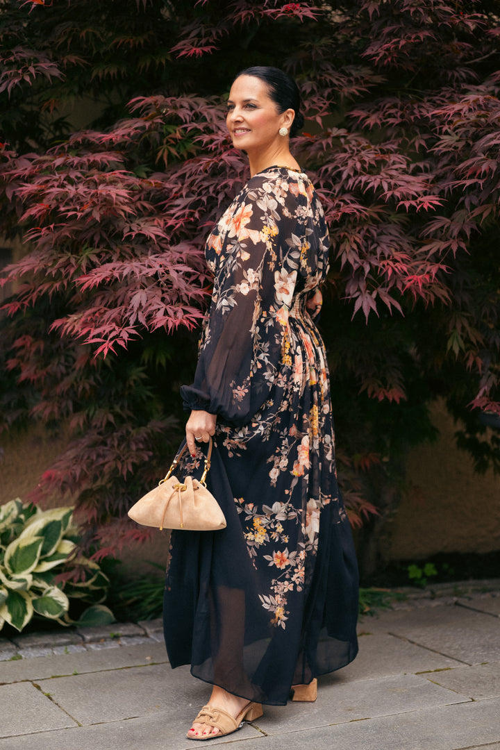 Carousel Billow Maxi Dress