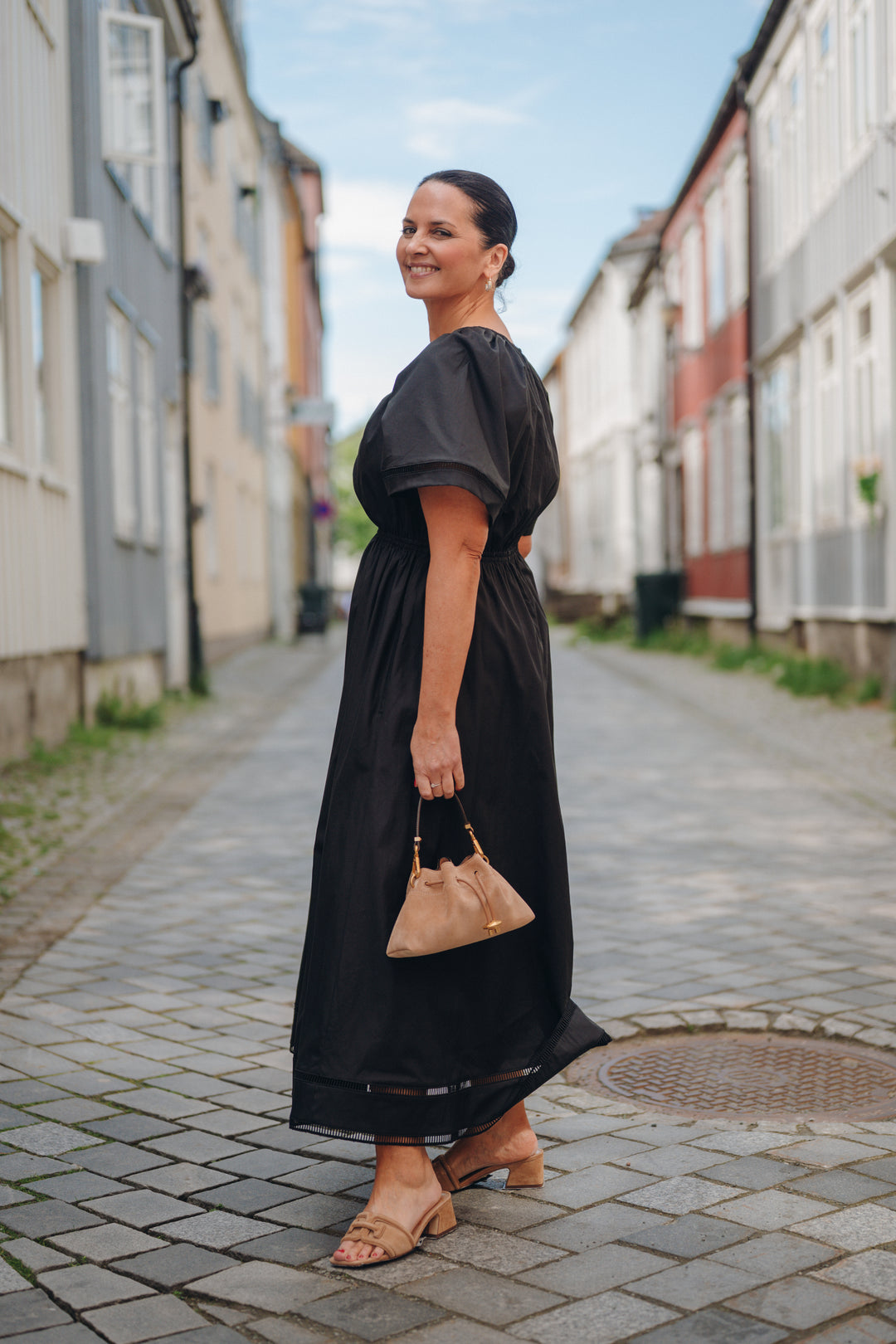 Fiola poplin dress