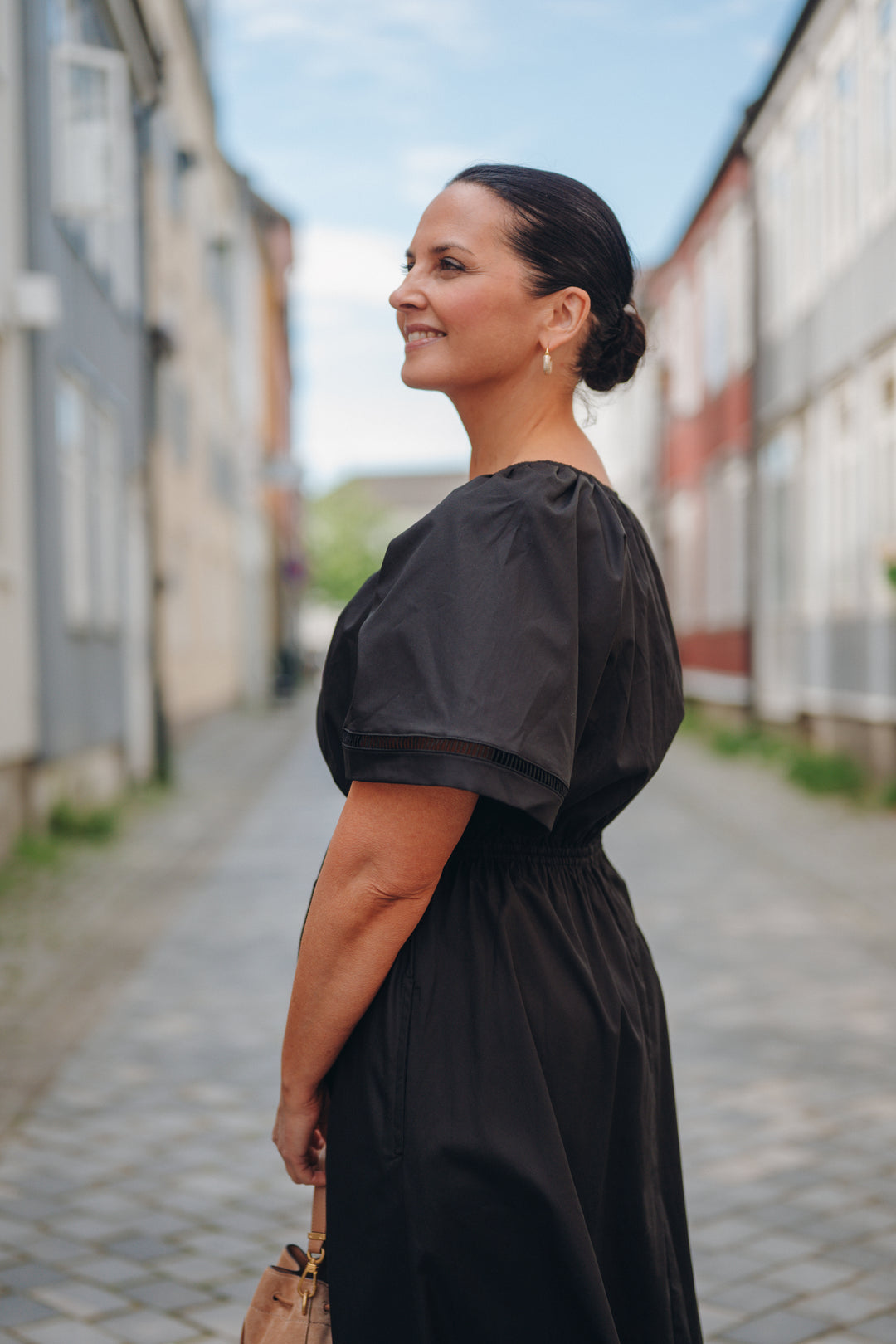 Fiola poplin dress