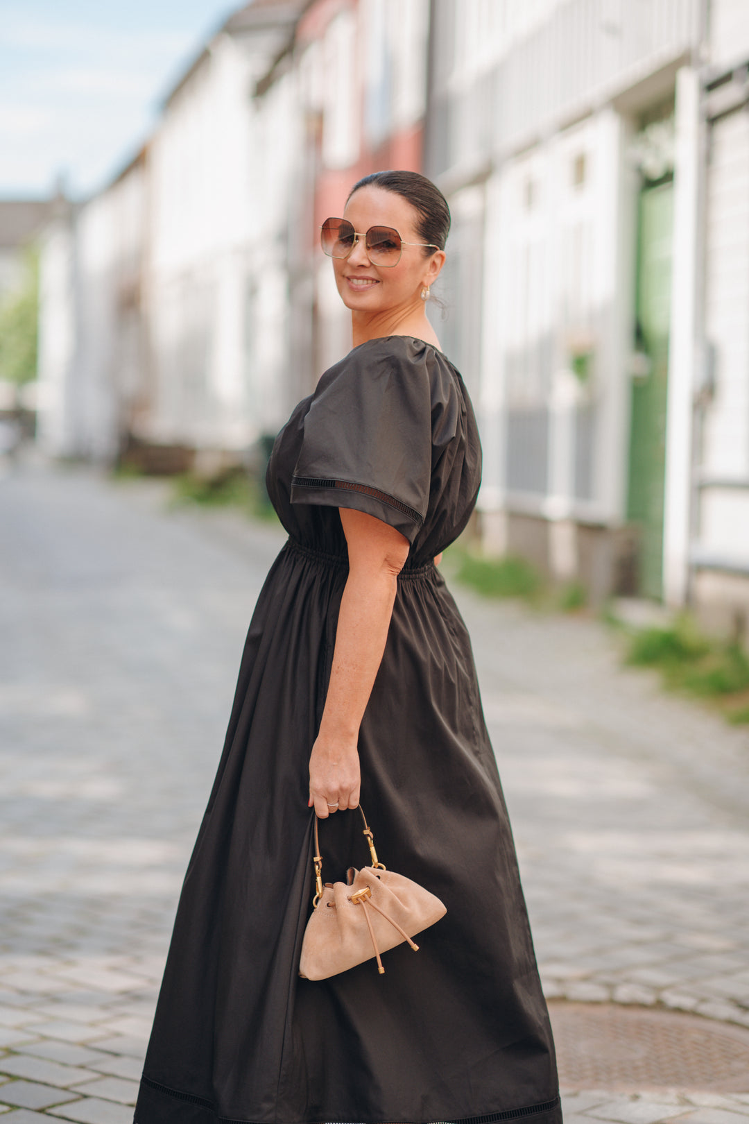 Fiola poplin dress