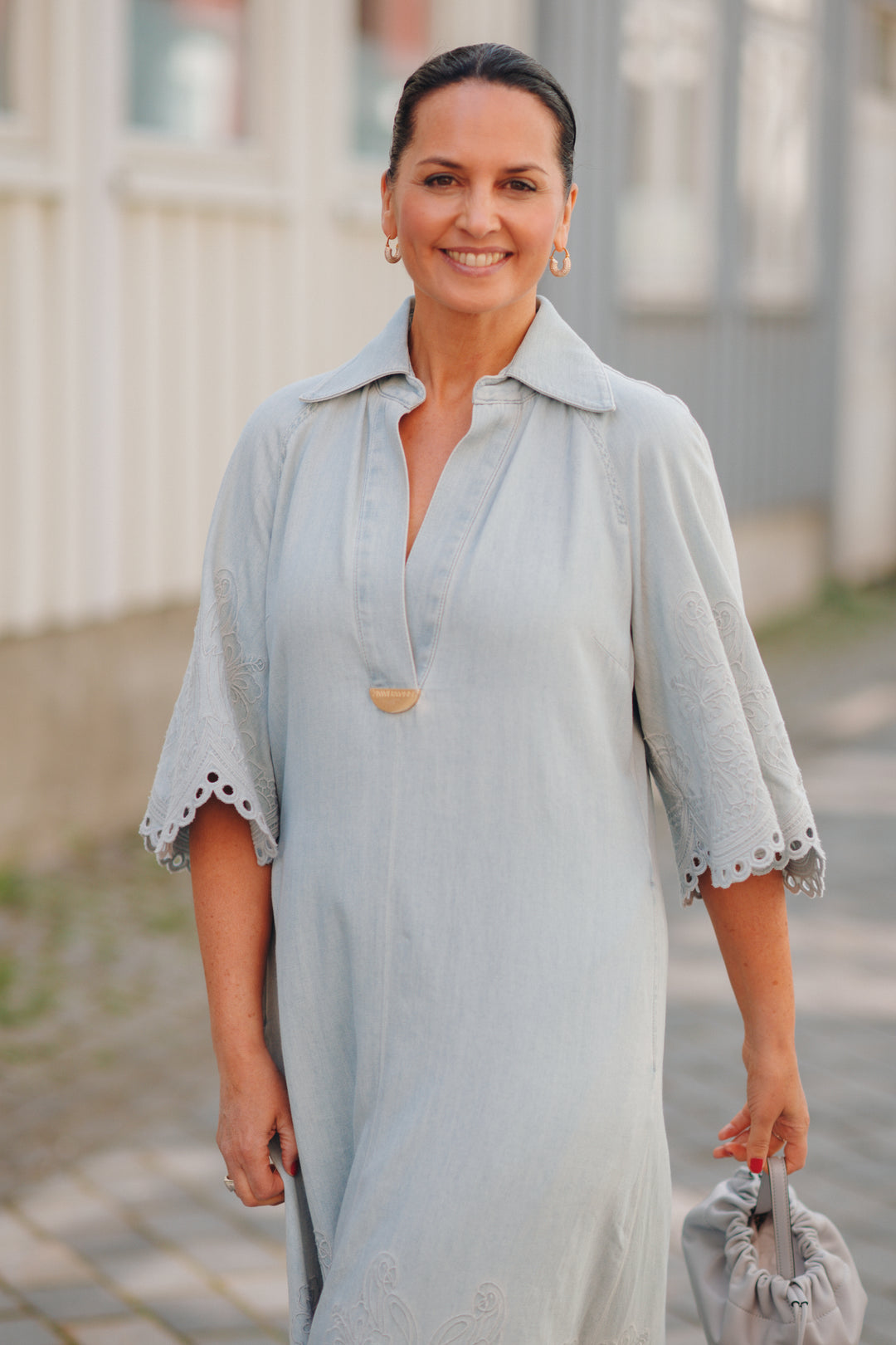 Daylight Denim Midi Dress