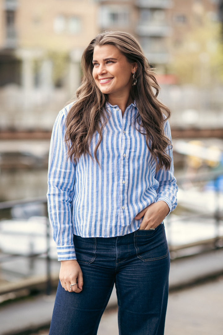 N WD CRP ST-LONG SLEEVE-BUTTON FRONT SHIRT