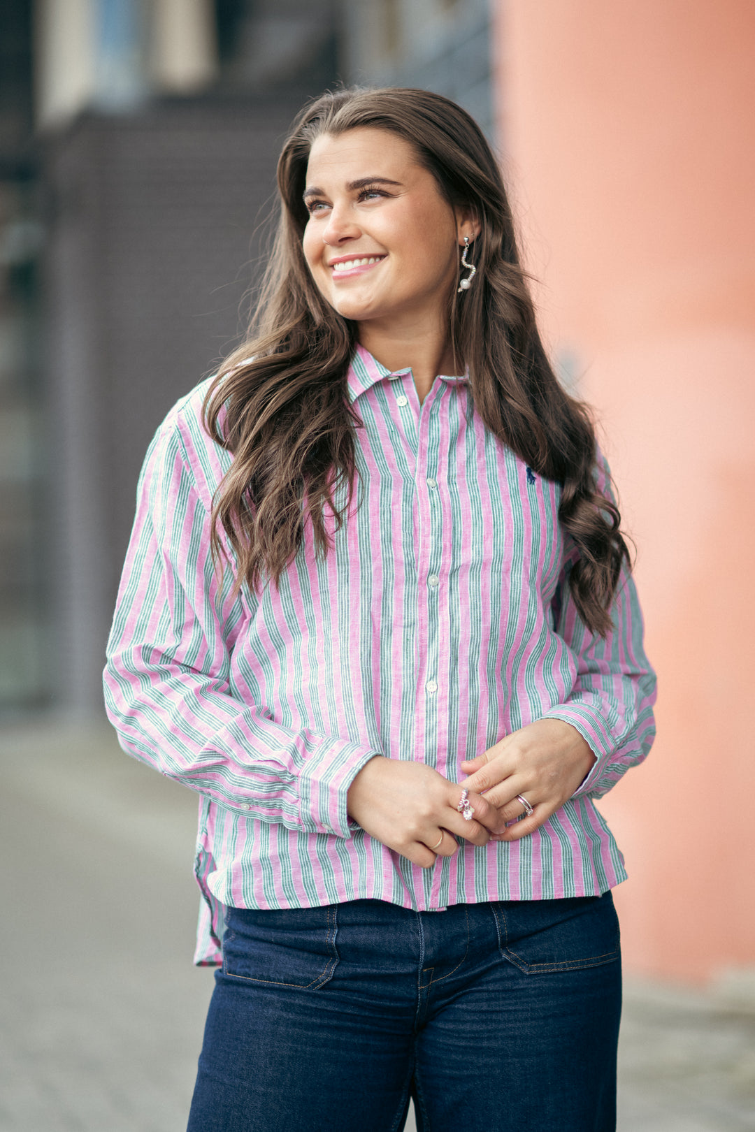 N WD CRP ST-LONG SLEEVE-BUTTON FRONT SHIRT
