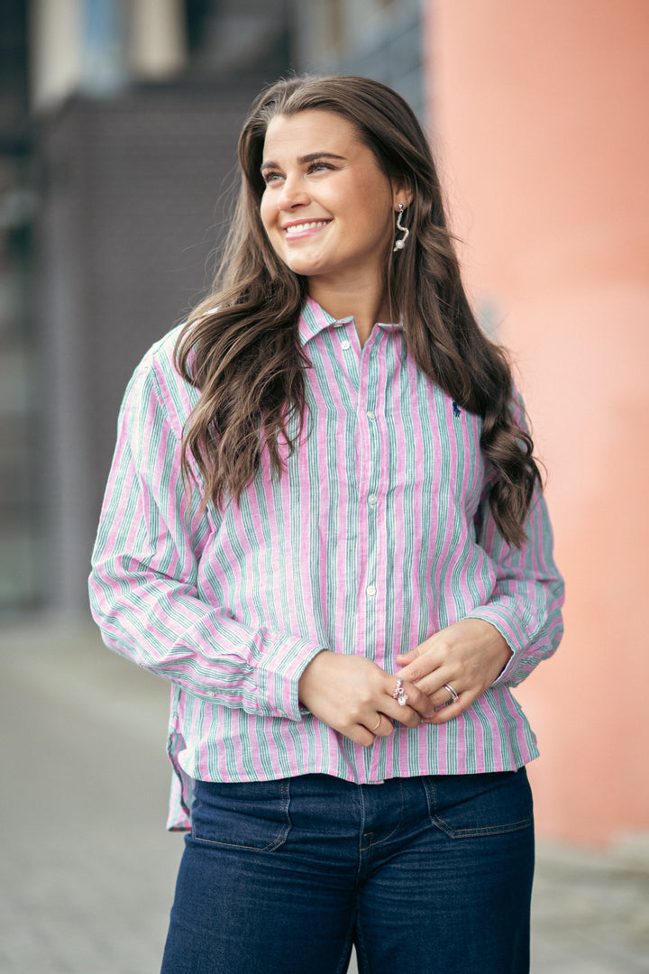N WD CRP ST-LONG SLEEVE-BUTTON FRONT SHIRT