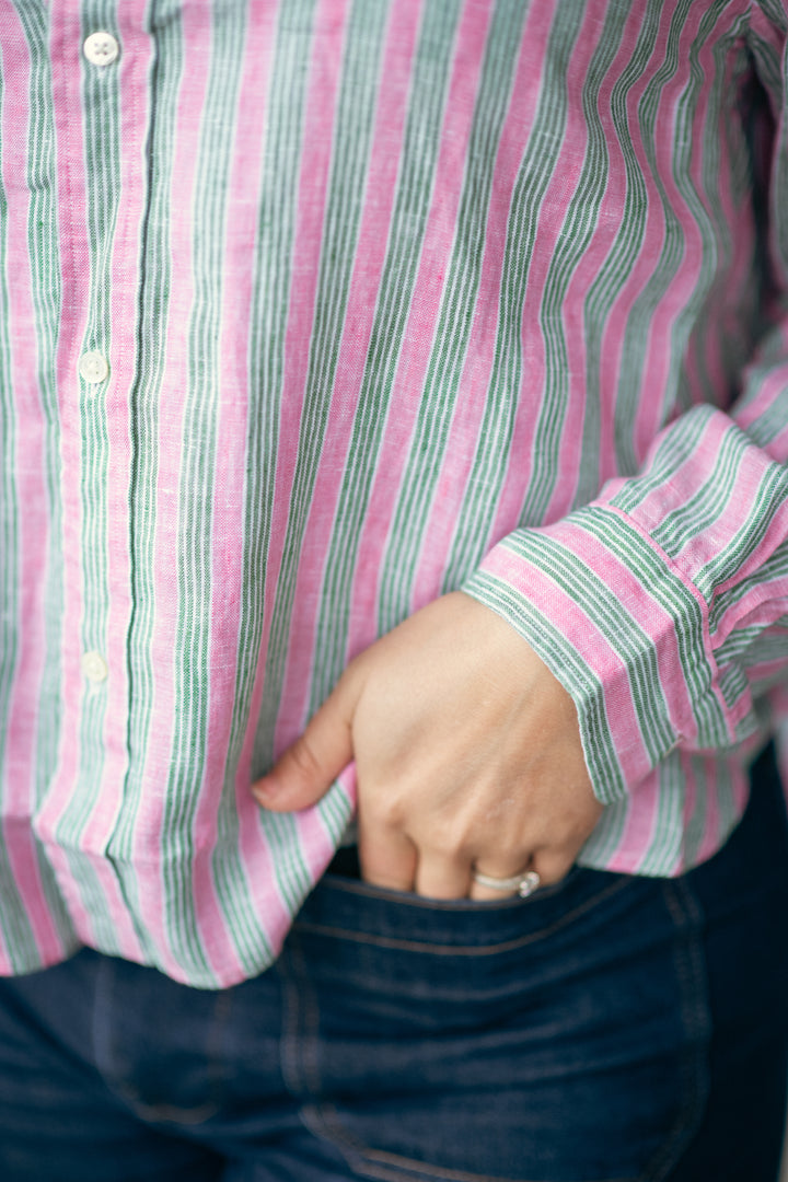 N WD CRP ST-LONG SLEEVE-BUTTON FRONT SHIRT