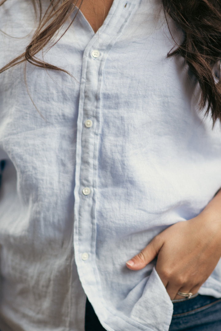 Classic-Long Sleeve-Button Front Shirt