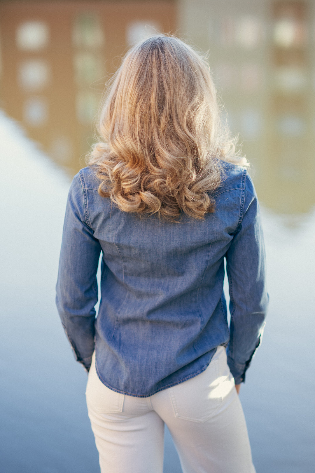 STANDARD-LONG SLEEVE-BUTTON FRONT SHIRT