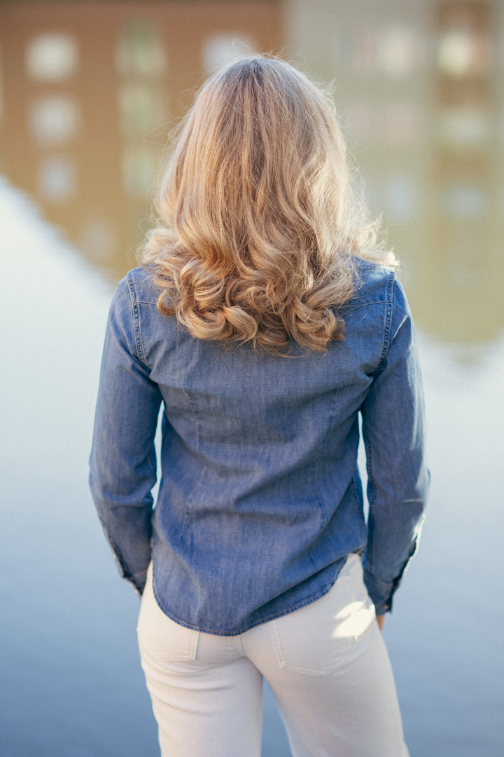 STANDARD-LONG SLEEVE-BUTTON FRONT SHIRT